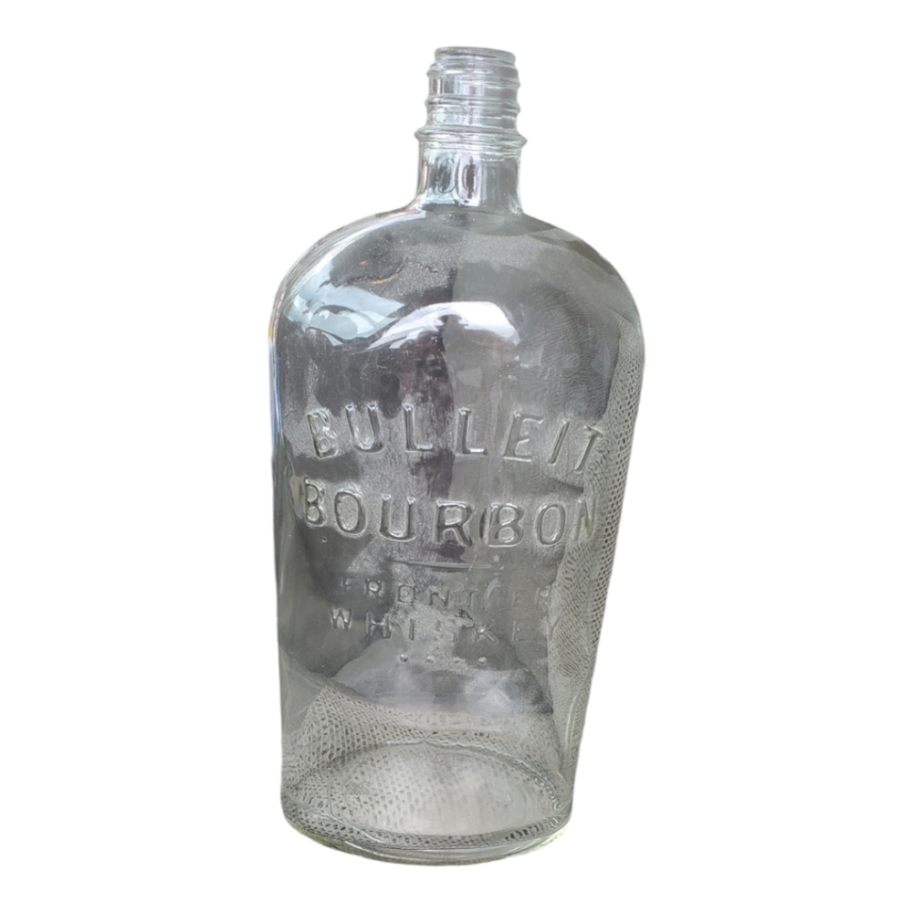 Large Bulleit Whiskey Glass Bottle